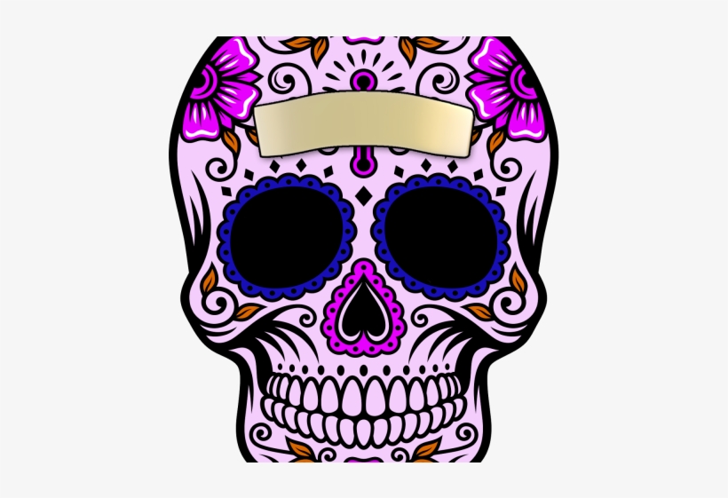 Sugar Skull Clipart Transparent Background - Calavera Dia De Muertos, transparent png #9755036