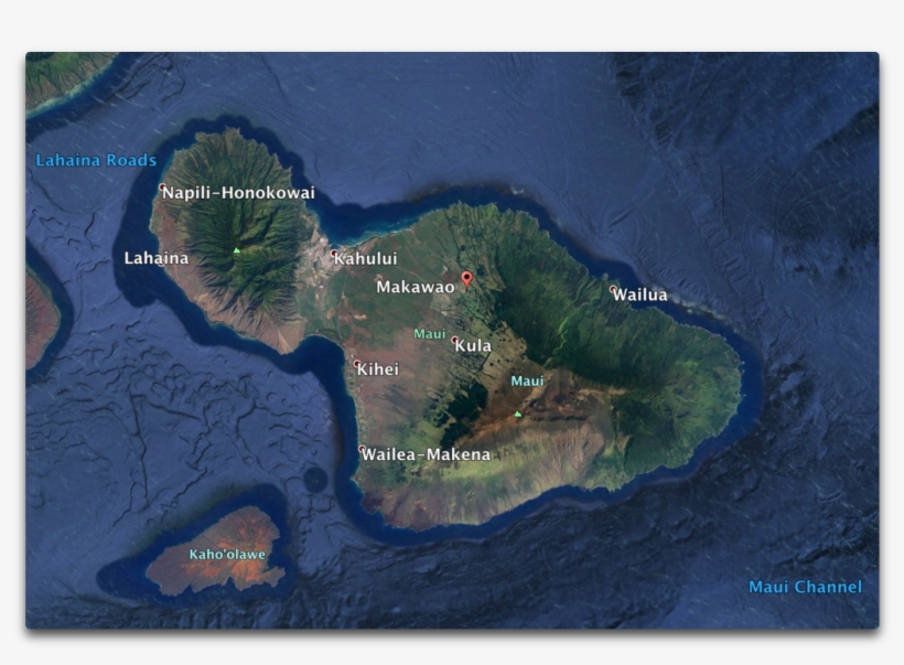 Ge Makawao And Maui - Map, transparent png #9755081