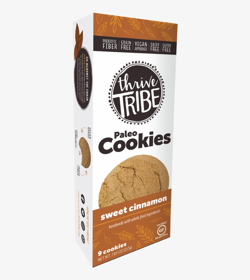 Thrive Tribe Paleo Cookies Sweet Cinnamon - Pumpernickel, transparent png #9755554