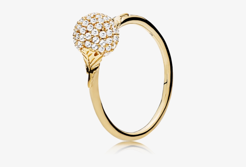 White Diamonds In 18k Yellow Gold - Pre-engagement Ring, transparent png #9757024