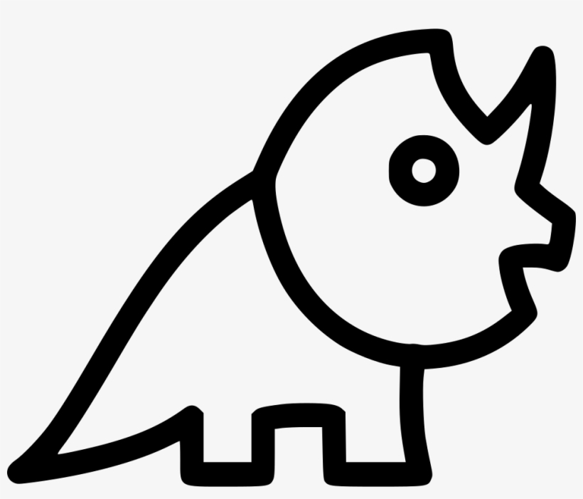 Dinosaur Svg Hand Drawn - Dinosaurio Icono Png, transparent png #9757661