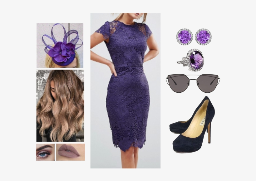 Royal Purple Via @urstyle - Cocktail Dress, transparent png #9757981