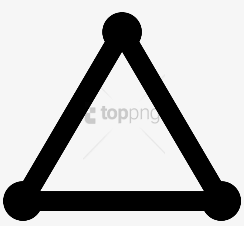 Free Png The Image Is Of A Shape That Has Three Sides - Triangulo Icon Png, transparent png #9758093