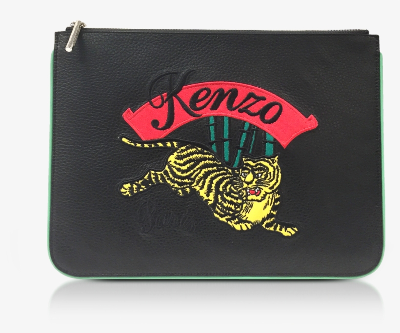 Jumping Tiger Flat Clutch - Kenzo, transparent png #9760092