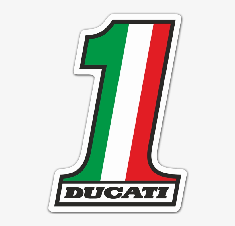 Car & Motorbike Stickers - Ducati No 1 Sticker, transparent png #9760272
