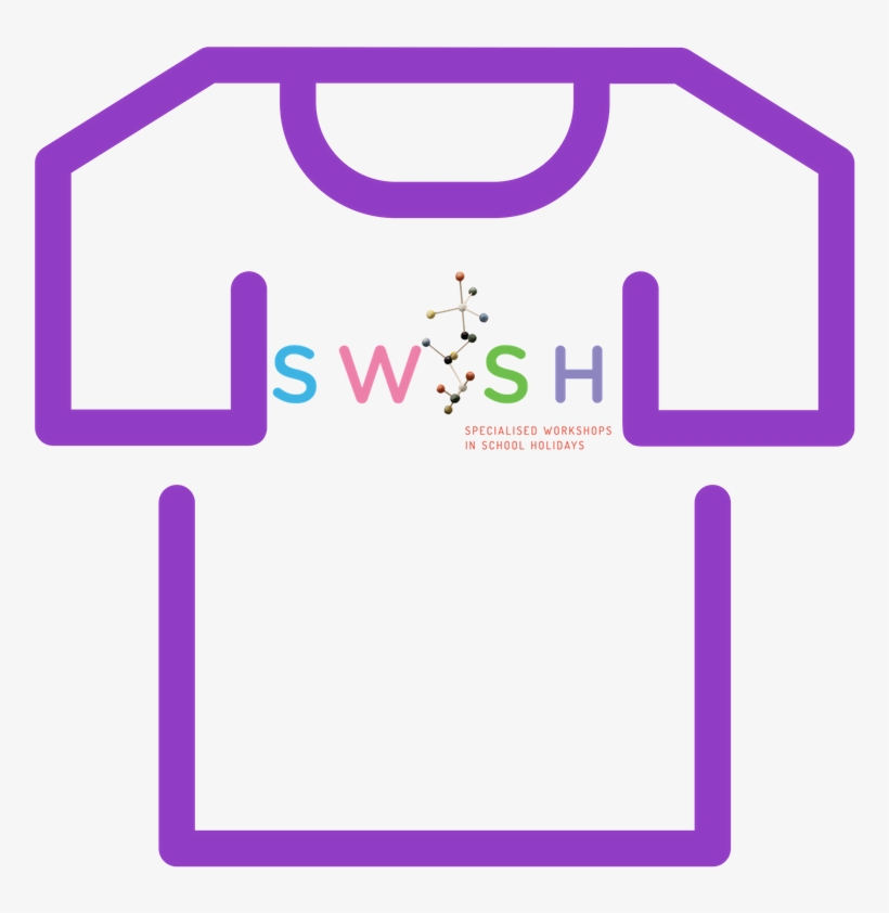 T-shirt Purple Molecule - Graphic Design, transparent png #9761377