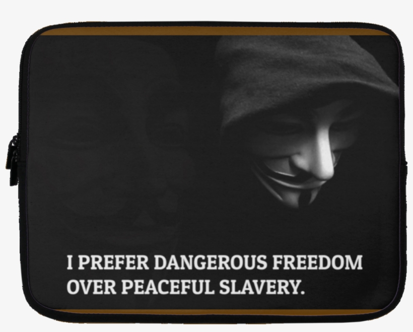 I Prefer Dangerous Freedom Over Peaceful Slavery - Laptop, transparent png #9761927