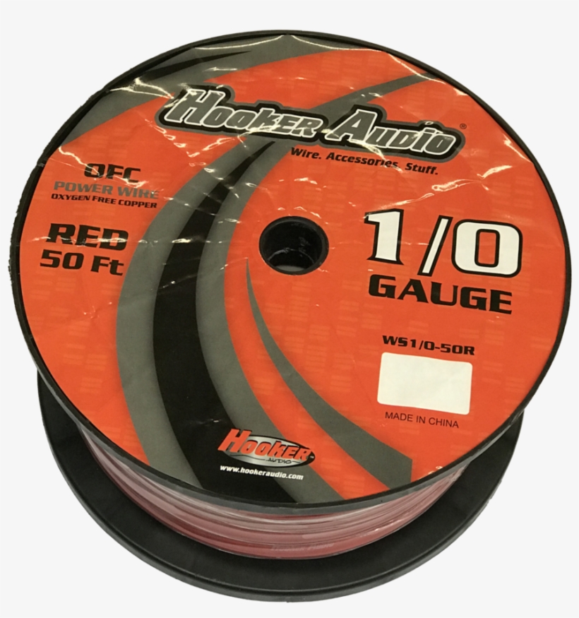 1/0 Gauge Power/ground Wire Ofc And Real Awg Hooker - Cd, transparent png #9762555