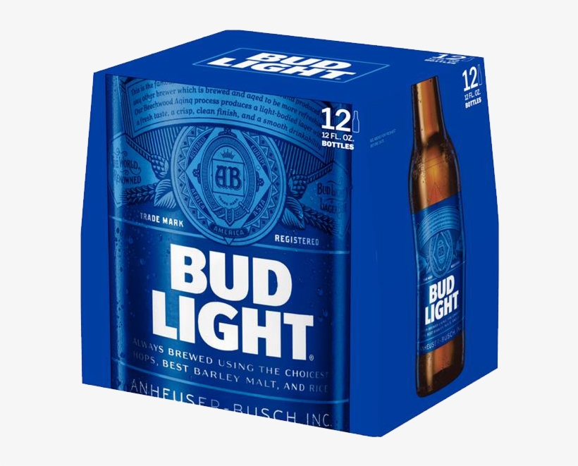 12pk Bud Light Bottles, transparent png #9762884