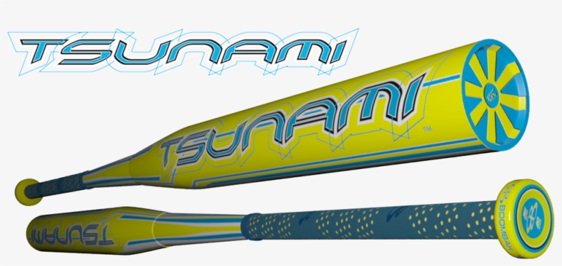 2014 Tsunami Fastpitch Bat Graphic Transparent - Boombah Tsunami Bat, transparent png #9763552