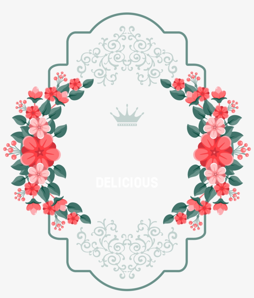 Png Flowers Elements - Floral Vector Element Png, transparent png #9765137
