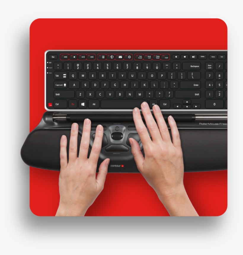 Rollermouse Free3 Has A More Gradual Wrist Rest Than - Rollermouse Free 3, transparent png #9765816