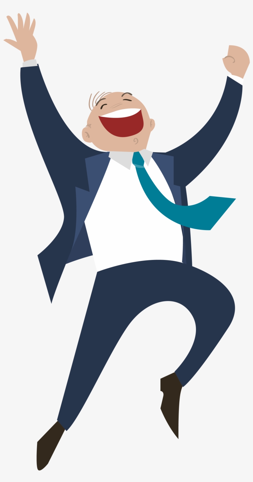 Business Entrepreneurship Startup Company The Transprent - Happy Man Vector Png, transparent png #9766208