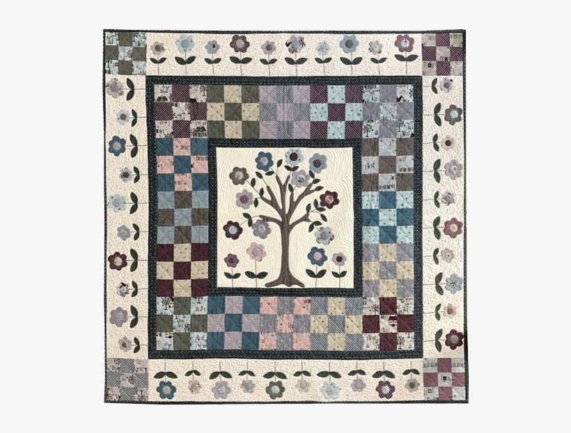 Y102, Cherry Tree Quilt, 52" X 52\ - Patchwork, transparent png #9766566