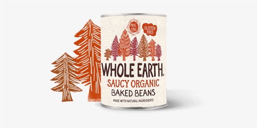 Whole Earth Saucy Organic Baked Beans - Whole Earth, transparent png #9766609