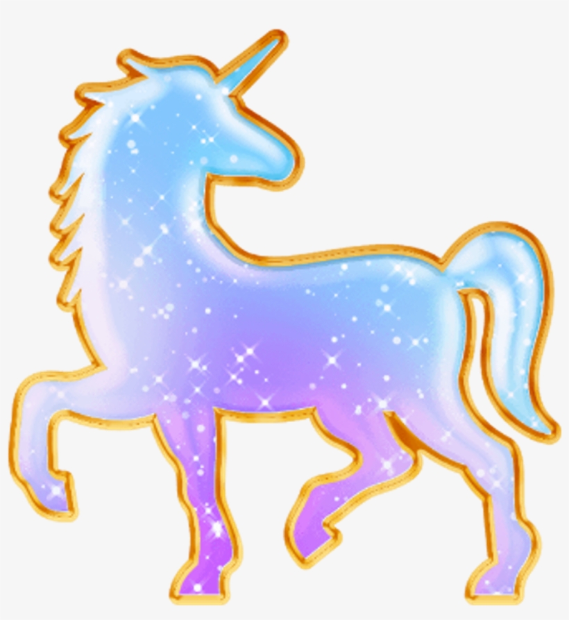#dream #star #unicorn #cute #gold #colorful #night - Mane, transparent png #9767816