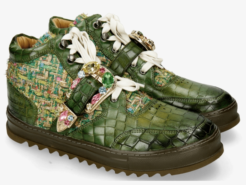 Maxima 5 Crock Ultra Green Textile Blush Sneakers - Outdoor Shoe, transparent png #9768047