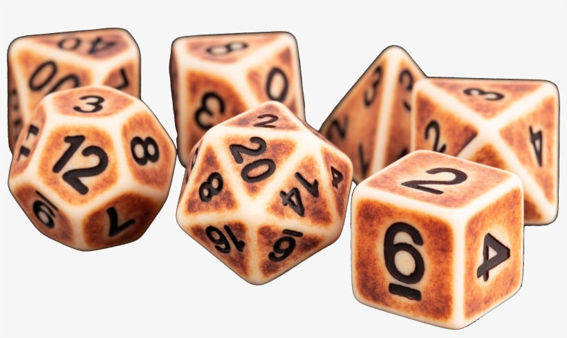 Mdg Resin Die Set Ancient Brown Png Pearl D10 Dice - Dice Game, transparent png #9768942