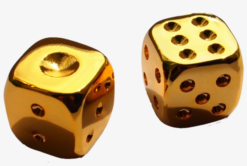 Dice Sticker - 24k Gold Dices, transparent png #9769081