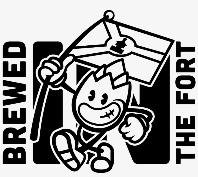 Brewed In The Fort - Cartoon, transparent png #9769243