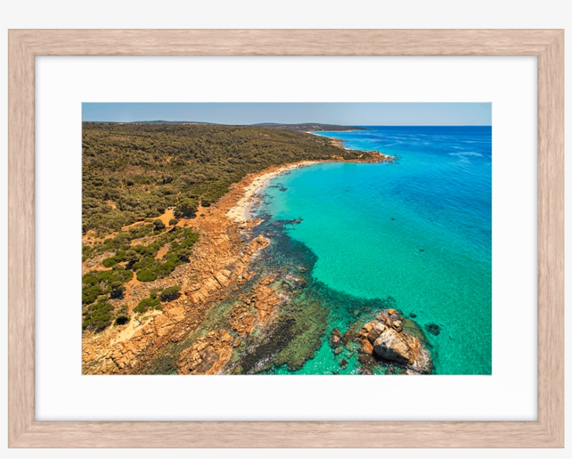 Aerial View Of Gannet Rock In Western Australia Framed, transparent png #9769520
