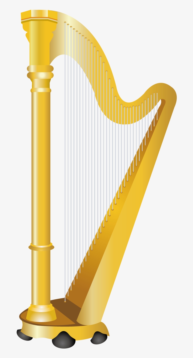 Harp Music Clip Art - Free Harp, transparent png #9769599