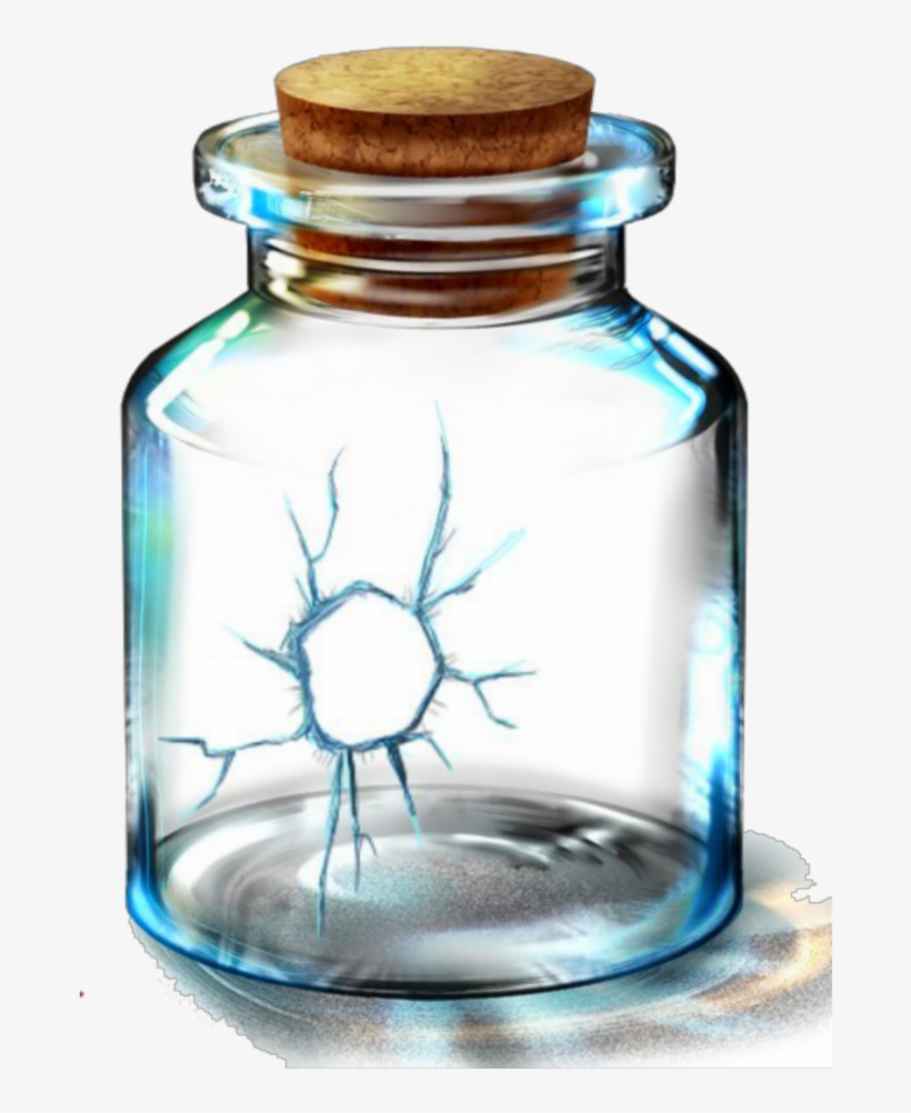 #ftestickers #bottle #glass #broken #hole #transparent - Empty Bottle Anime, transparent png #9769658