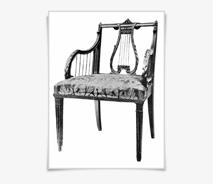 Lyre-back Chair - Chair, transparent png #9770216