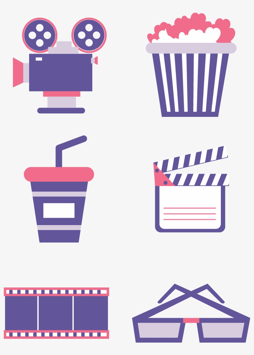 Icon Movie Popcorn Cola Png And Vector Image, transparent png #9770321