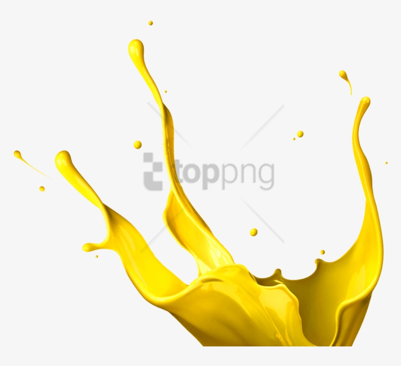 Free Png Yellow Paint Splatter Png Image With Transparent - Yellow Paint Splash Png, transparent png #9770573