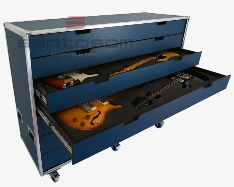 Santosom Flight Case Custom Made Pro Guitarras - Guitar Vault Flight Case, transparent png #9771192