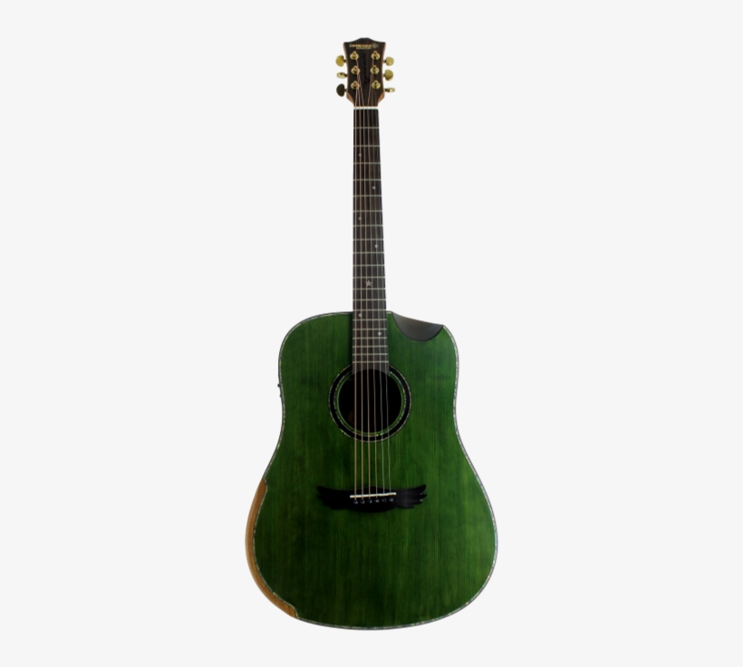Dream Maker Acoustic Guitar Ku280e Green Solid Spruce - Washburn Win 14 B, transparent png #9771319