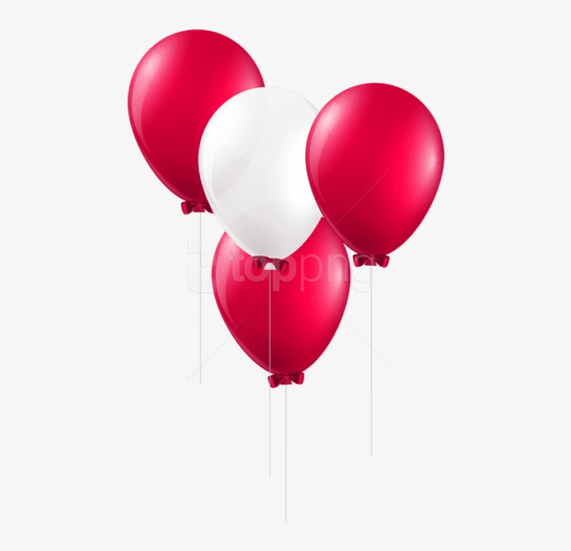 Free Png Download Red And White Balloons Png Images - Transparent Background Red Balloons Png, transparent png #9772339