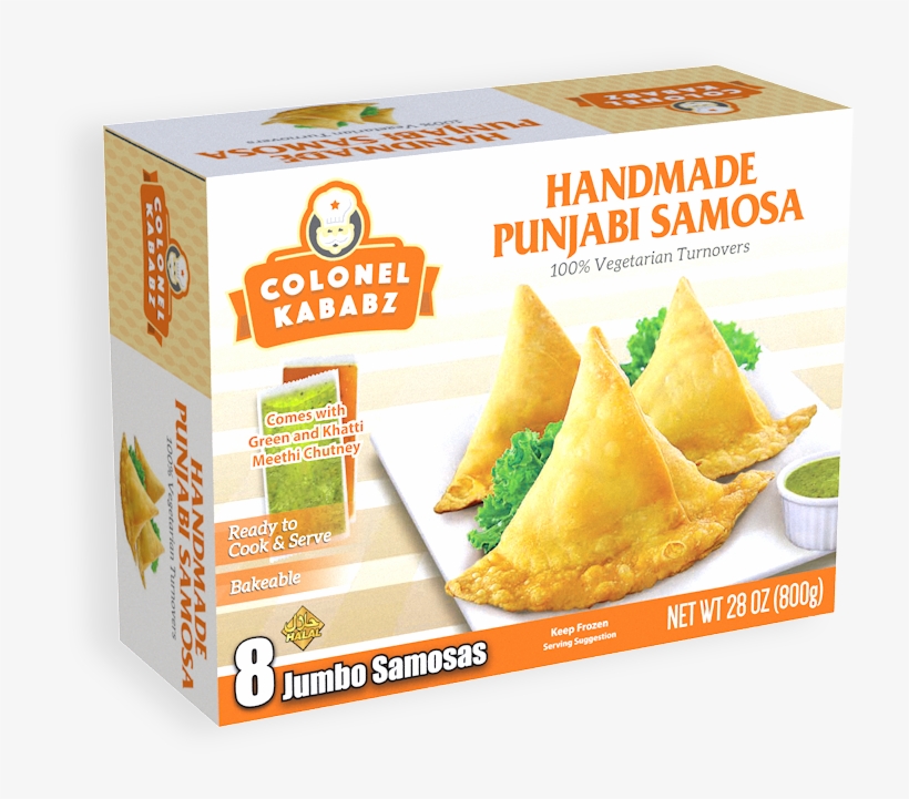 8pc Punjabi Vegetable Samosas - Fried Food, transparent png #9772589