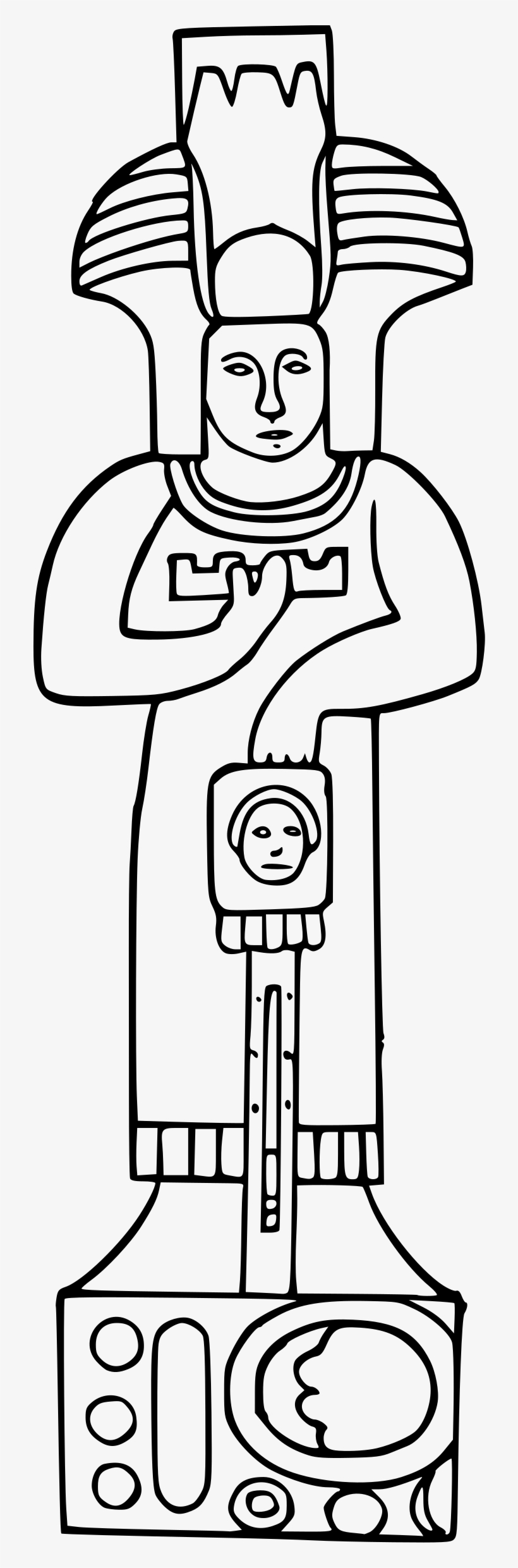 This Free Icons Png Design Of Statue From Palenque - Transparent Statue In Clip Art, transparent png #9772908