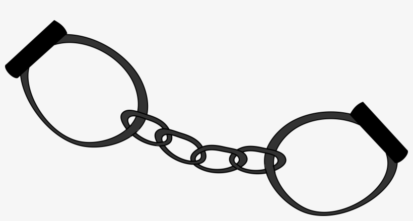Handcuffs Transparent Png - Hand Cuffs Clip Art, transparent png #9773100