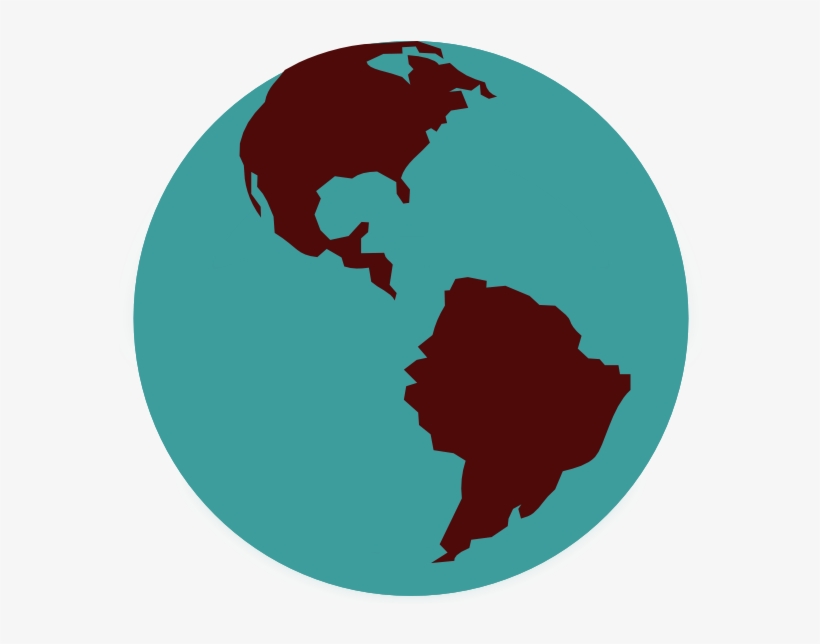 Globe Clip Art - America De Norte Central Y Sur, transparent png #9773284