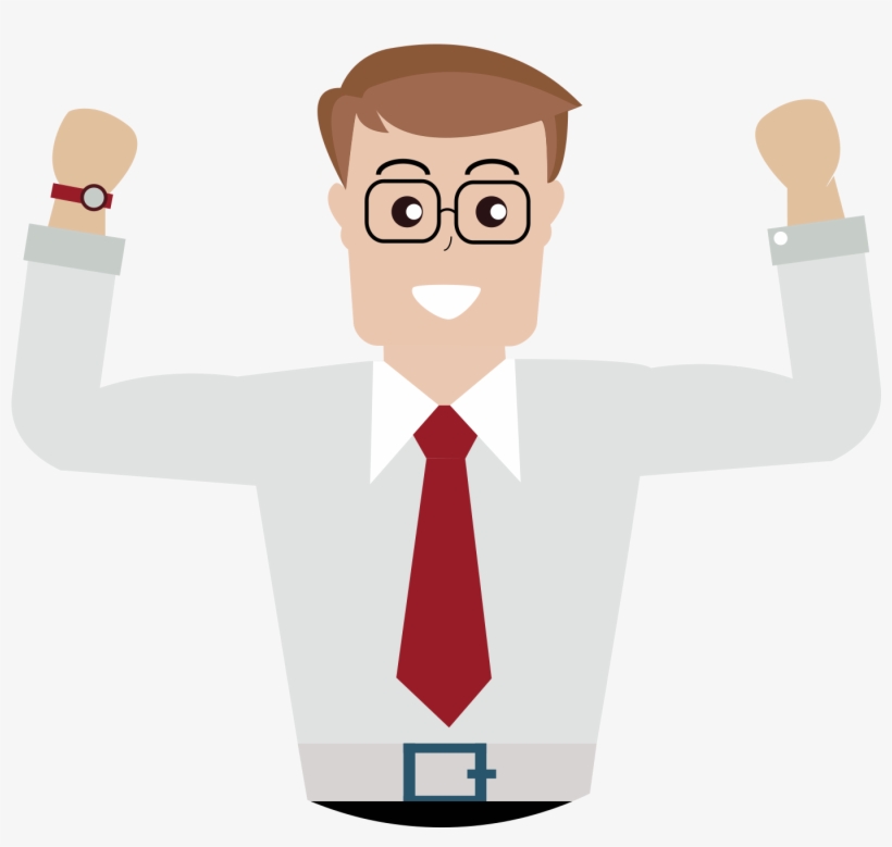Cartoon Adobe Illustrator A Man With His, transparent png #9774525