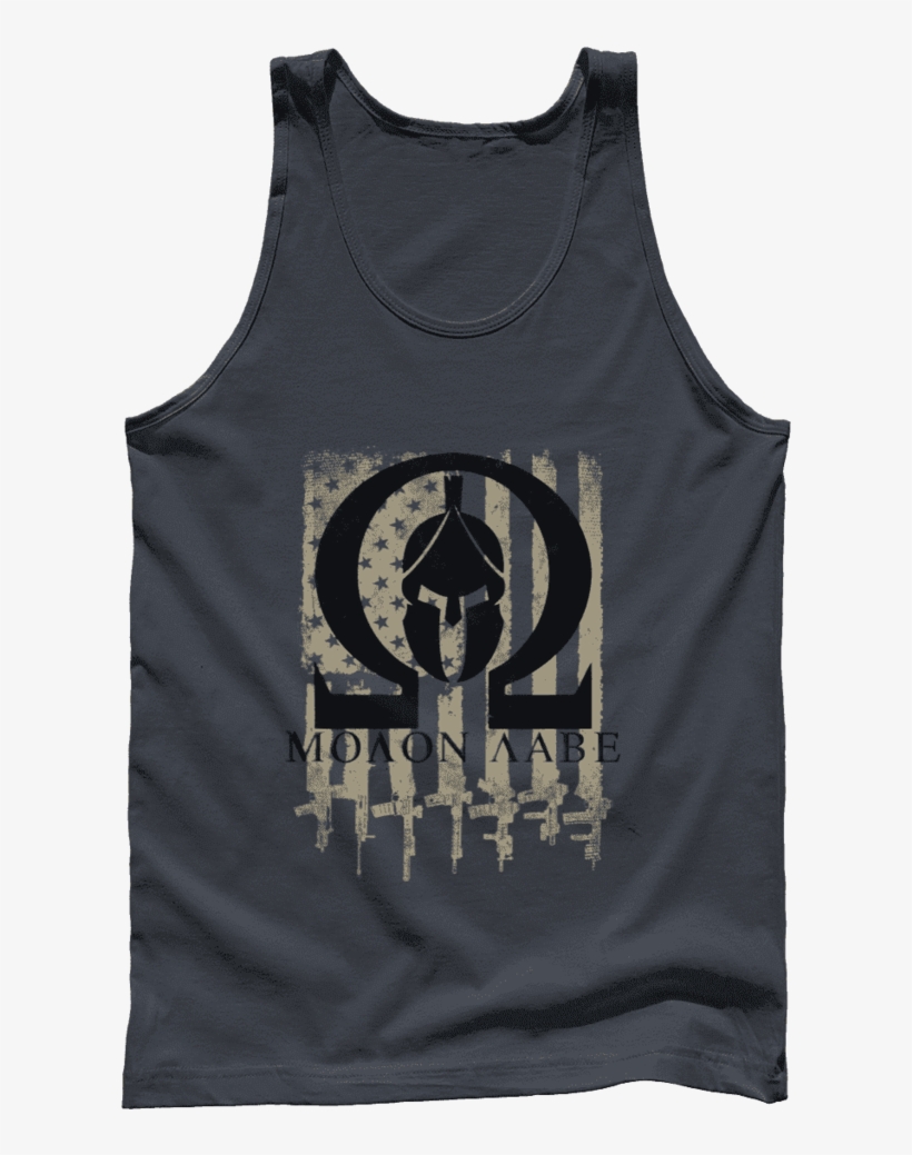 Molon Labe Omega Shirts Print Brains Men's Tank Dark - Ronald Reagan, transparent png #9774652