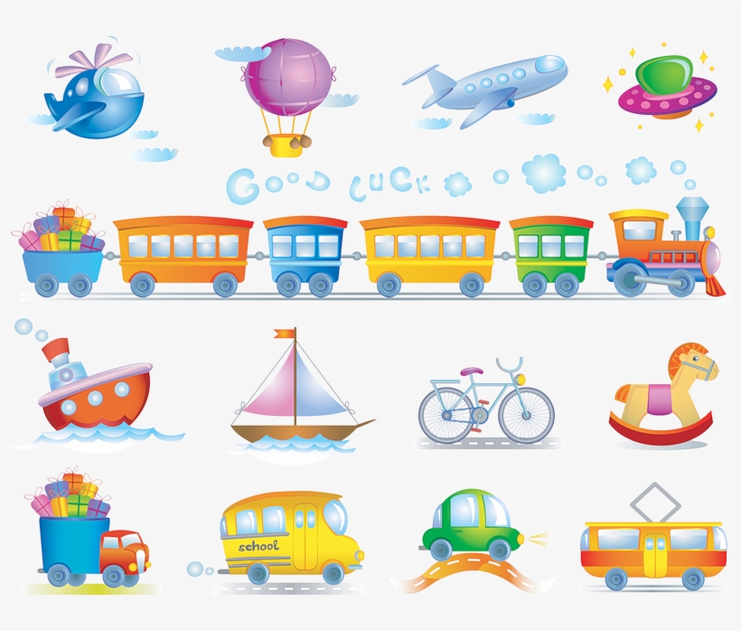 Transportation Crafts Kids, Vector Icons, Plane Vector, - All Types Of Transport, transparent png #9774689