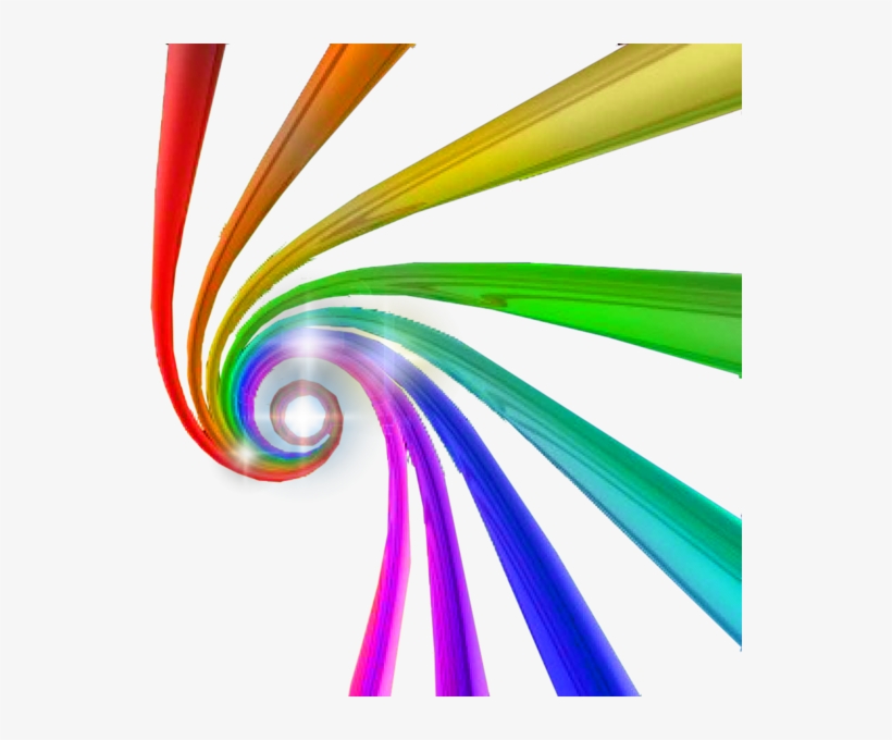 3d Rainbow Swirls - Rainbow Swirls Png, transparent png #9774698
