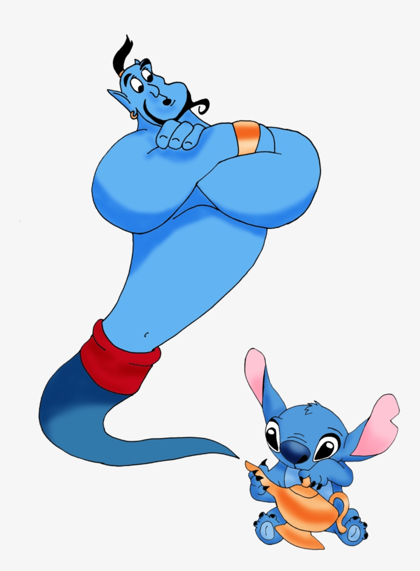 Genie Drawing Park Disney - Stitch Genie, transparent png #9775662