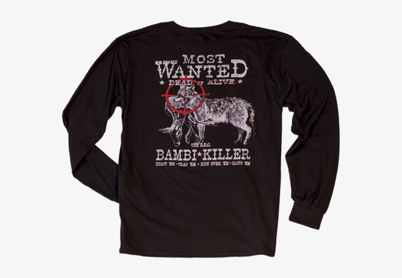 Most Wanted Bambi Killer Long Sleeve Tee, transparent png #9776250