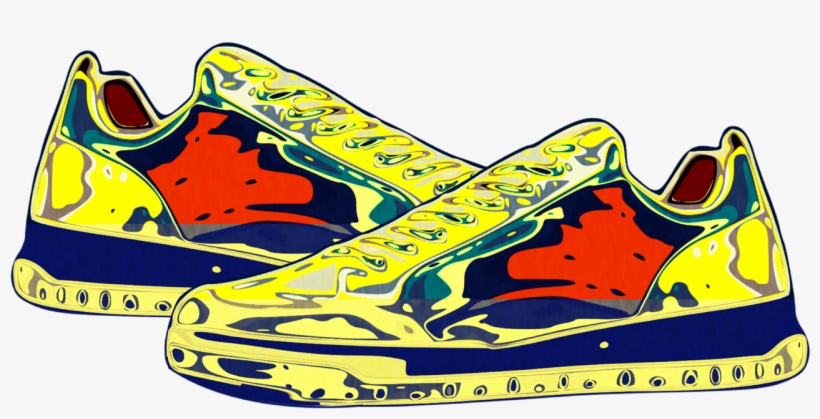 Vector Drawing Illustration - Sneakers, transparent png #9776552