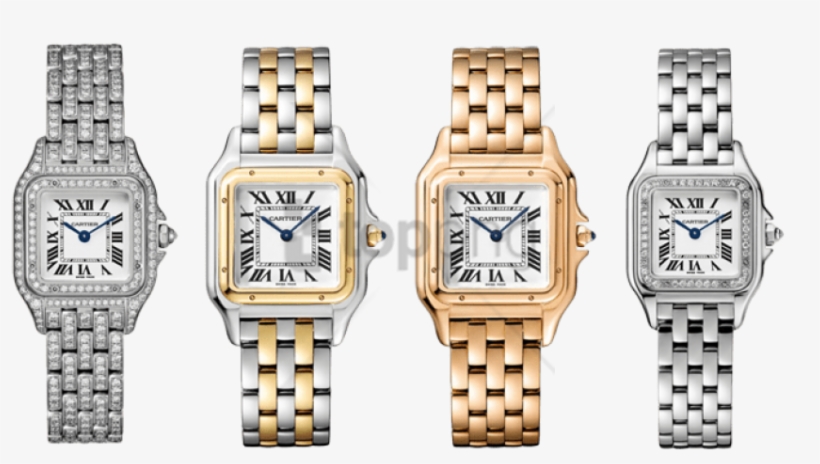 Free Png Cartier De Panthere Watch Diamond Png Image - Cartier Watches, transparent png #9776749