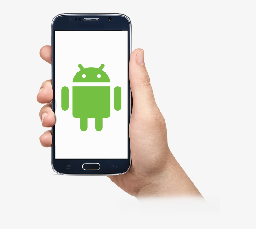 Android App Banner - Phone In Hand Png, transparent png #9777197
