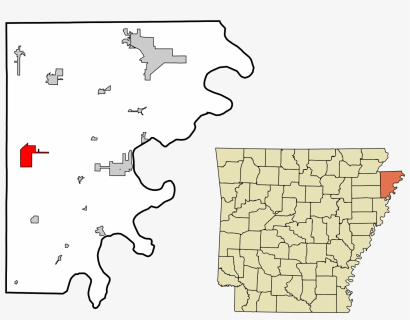 Mississippi County Arkansas Map Inspirational File - County Arkansas, transparent png #9777546
