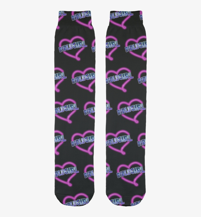 Biblegirl "logo" Sublimation Tube Sock - Sock, transparent png #9778568