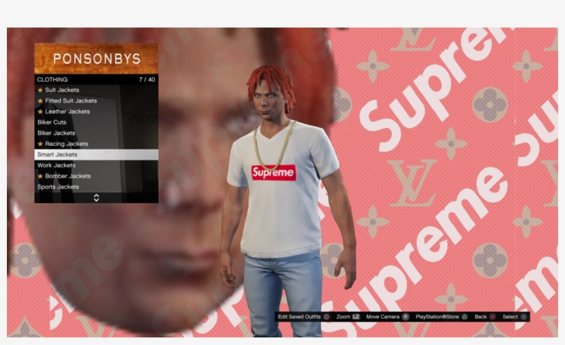 Carrot Top Goes Hypebeast In New Gta V Images - Fond D Écran Supreme Lacoste, transparent png #9779507
