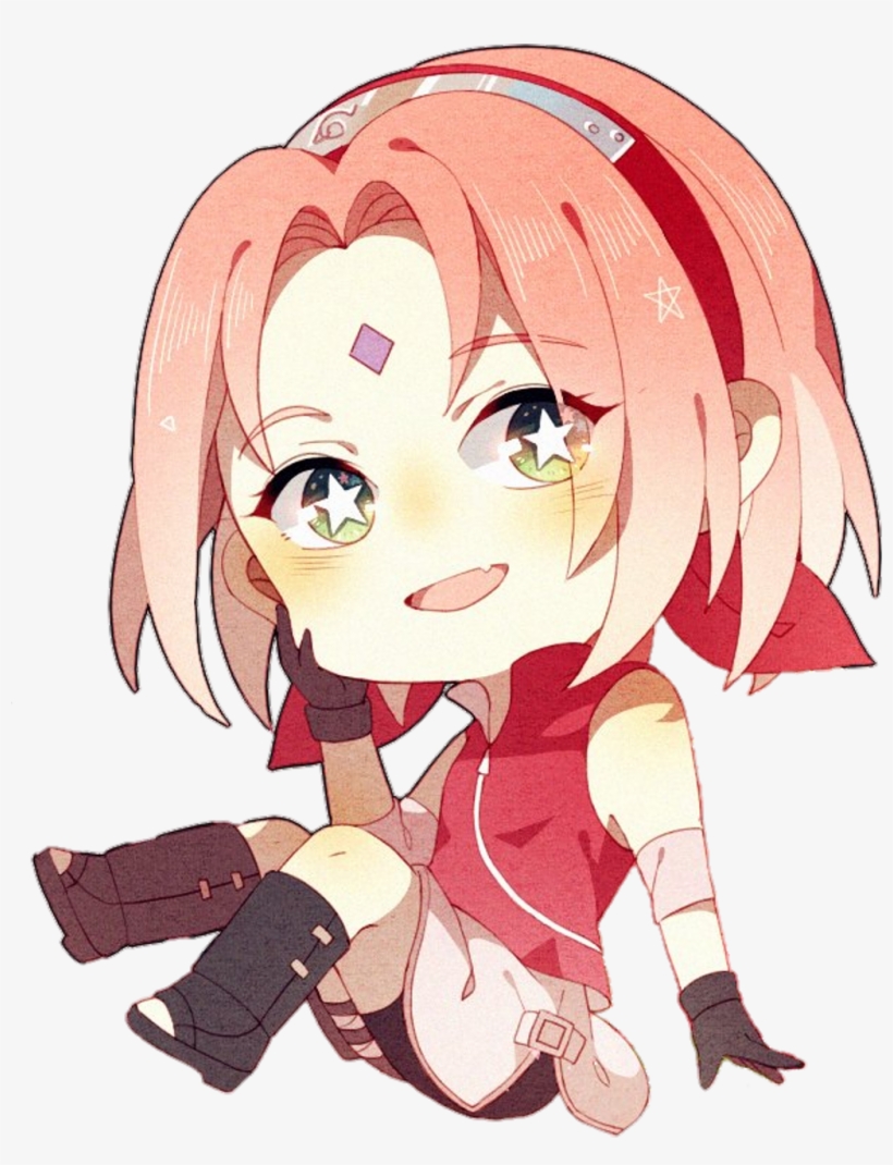 #sakura #sakuraharuno #sakurauchiha #cute #kawaii #chibi - Hình Chibi Sakura Haruno, transparent png #9779788